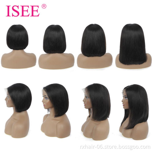 Natural Wholesale 4x4 Lace Closure Bob Wig, Cuticle Aligned VirginPeruvian Human Hair Wig Vendors